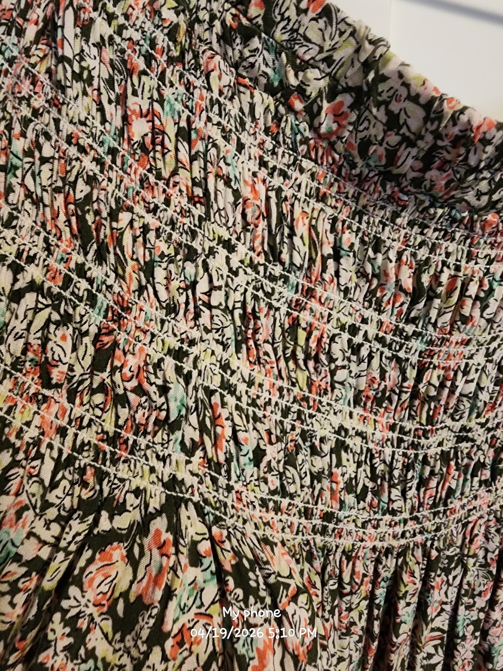 NATURAL LIFE Floral Midi Dress in Pink, Green, Black - Picture 3 of 5